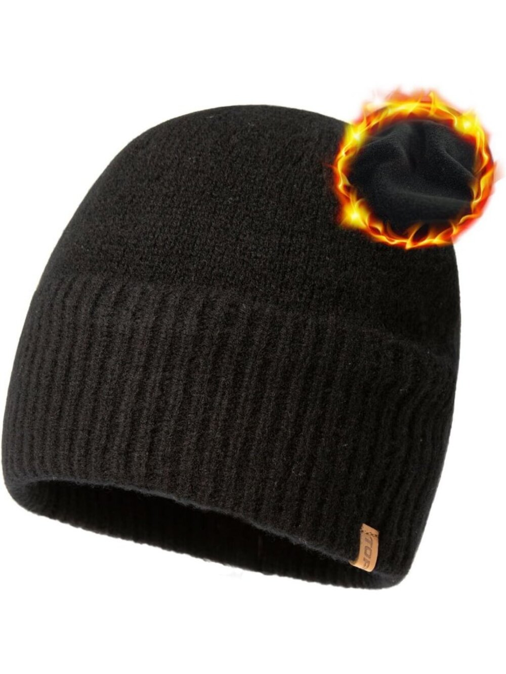 Cozy Merino Wool Beanie with Soft Fleece Lining | Warm Winter Hat for Cold